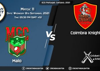 MAL vs CK Live Score Match 11, Playing 11 Live Match Today, September 8, 2021, ECS Portugal, Cartaxo, 2021