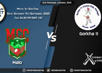 MAL vs GOR Live Score Match Semi-Final 1, Playing 11 Live Match Today, September 11, 2021, ECS Portugal, Cartaxo, 2021