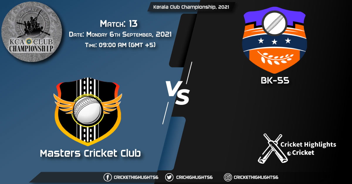 MTC vs BKK Live Score Match 13, Playing 11 Live Match Today, September 6, 2021, Kerala Club Championship, 2021