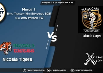 NCT vs BCP Live Score Match 1, Playing 11 Live Match Today, September 16, 2021, European Cricket Cyprus T10, 2021