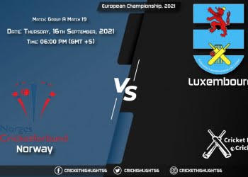 NOR vs LUX Live Score Match 19 - Group A, Playing 11 Live Match Today, September 16, 2021, European Championship, 2021