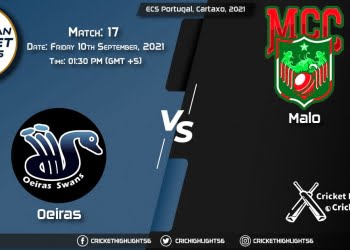 OEI vs MAL Live Score Match 17, Playing 11 Live Match Today, September 10, 2021, ECS Portugal, Cartaxo, 2021