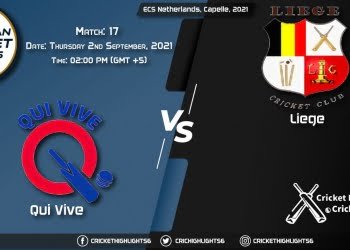 QUV vs LIE Live Score Match 17, Playing 11 Live Match Today, September 2, 2021, ECS Netherlands, Capelle, 2021