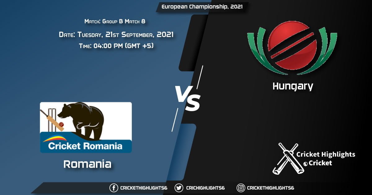 ROM vs HUN Live Score Match 8 - Group B, Playing 11 Live Match Today, September 21, 2021, European Championship, 2021