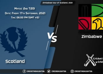 SCO vs ZIM Live Score Match 2nd T20I, Playing 11 Live Match Today, September 17, 2021, Zimbabwe tour of Scotland, 2021