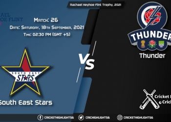 SES vs THU Live Score Match 26, Playing 11 Live Match Today, September 18, 2021, Rachael Heyhoe Flint Trophy, 2021