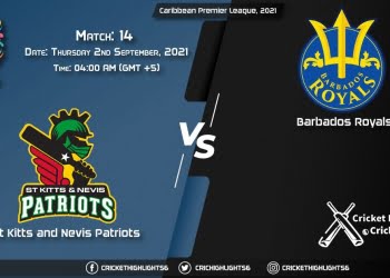 SKN vs BR Live Score Match 14, Playing 11 Live Match Today, September 2, 2021, Caribbean Premier League, 2021