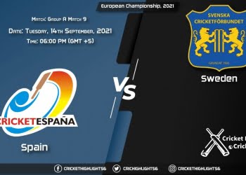 SPA vs SWE Live Score Match 9 - Group A, Playing 11 Live Match Today, September 14, 2021, European Championship, 2021