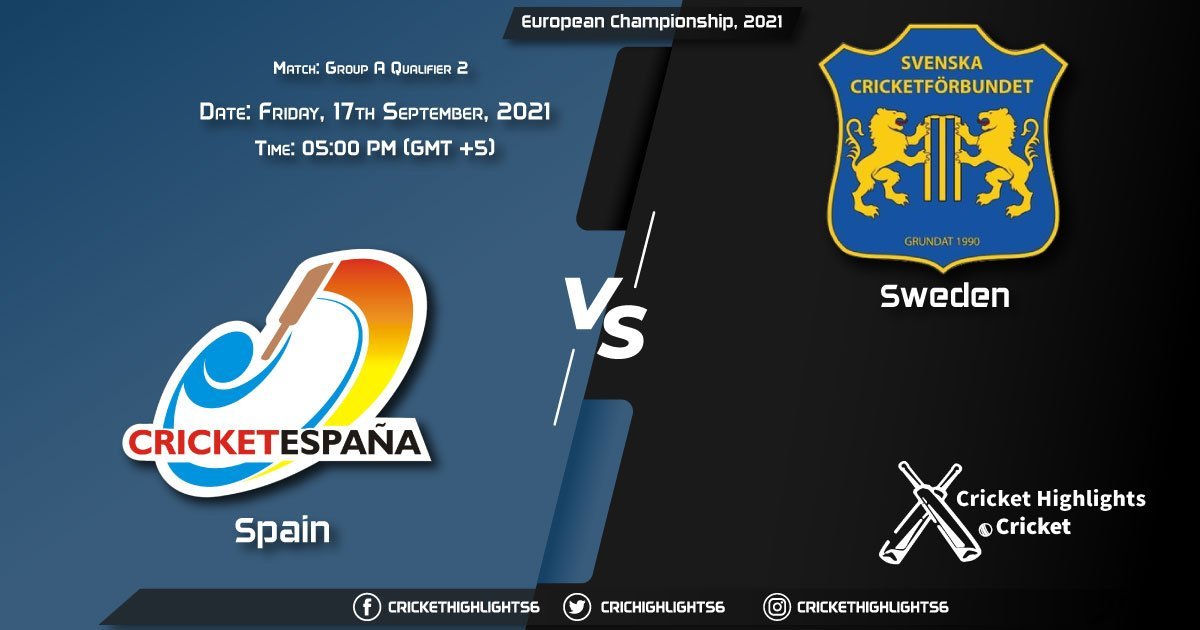 SPA vs SWE Live Score Match Qualifier 2 - Group A, Playing 11 Live Match Today, September 17, 2021, European Championship, 2021