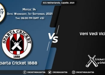 SPC vs VVV Live Score Match 14, Playing 11 Live Match Today, September 1, 2021, ECS Netherlands, Capelle, 2021