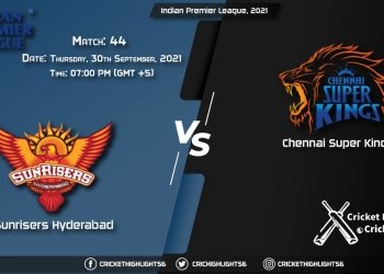 SRH vs CSK Live Score Match 44, Playing 11 Live Match Today, September 29, 2021, Indian Premier League, 2021