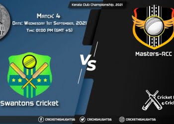 SWC vs MRC Live Score Match 4, Playing 11 Live Match Today, September 1, 2021, Kerala Club Championship, 2021