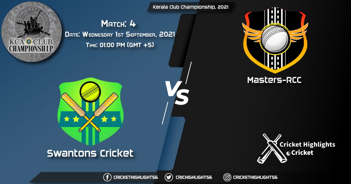 SWC vs MRC Live Score Match 4, Playing 11 Live Match Today, September 1, 2021, Kerala Club Championship, 2021