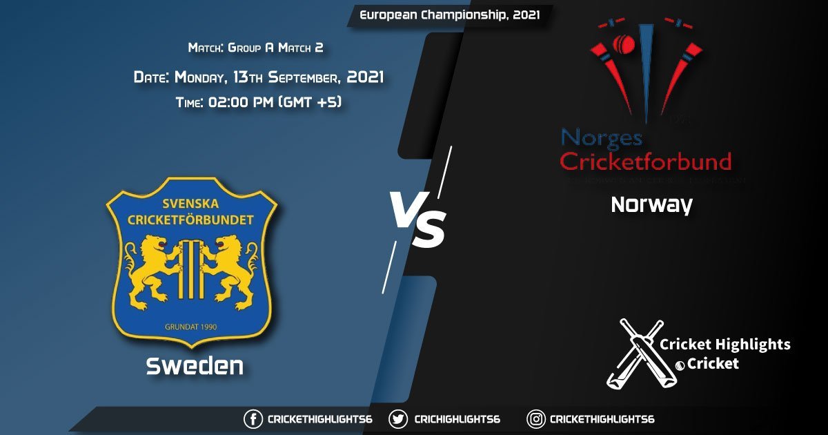 SWE vs NOR Live Score Match 2 - Group A , Playing 11 Live Match Today, September 13, 2021, European Championship, 2021
