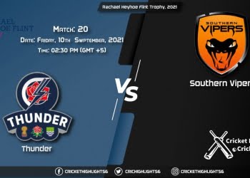 THU vs SV Live Score Match 20, Playing 11 Live Match Today, September 10, 2021, Rachael Heyhoe Flint Trophy, 2021