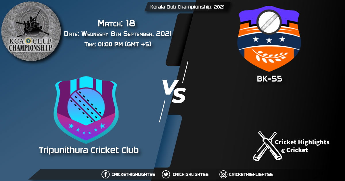 TRC vs BKK Live Score Match 18, Playing 11 Live Match Today, September 8, 2021, Kerala Club Championship, 2021