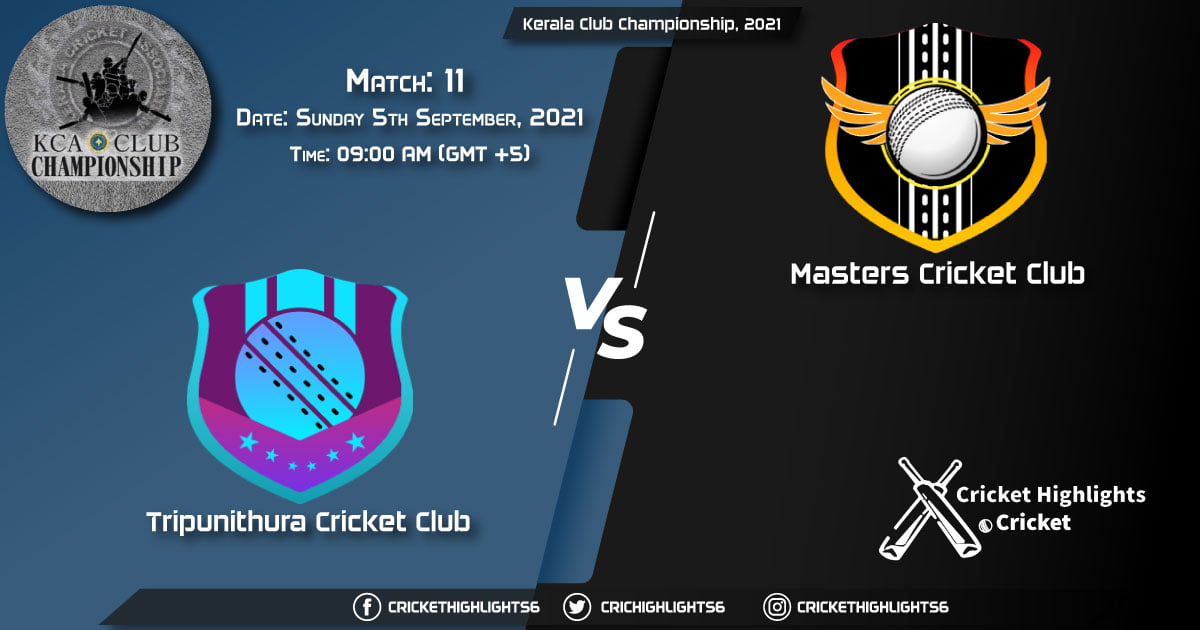 TRC vs MTC Live Score Match 11, Playing 11 Live Match Today, September 5, 2021, Kerala Club Championship, 2021