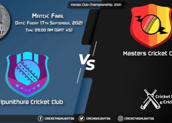 TRC vs MTC Live Score Match Final, Playing 11 Live Match Today, September 17, 2021, Kerala Club Championship, 2021