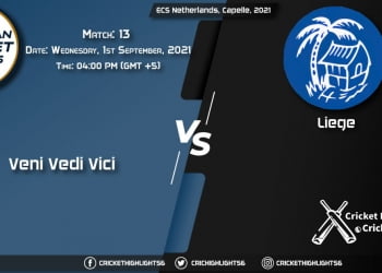 VVV vs LIE Live Score Match 13, Playing 11 Live Match Today, September 1, 2021, ECS Netherlands, Capelle, 2021