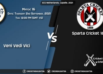 VVV vs SPC Live Score Match 16, Playing 11 Live Match Today, September 2, 2021, ECS Netherlands, Capelle, 2021