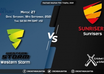WS vs SUN Live Score Match 27, Playing 11 Live Match Today, September 18, 2021, Rachael Heyhoe Flint Trophy, 2021