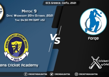 ACA vs FOR Live Score Match 9, Playing 11 Live Match Today, October 20, 2021, ECS Greece, Corfu, 2021