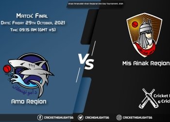 AM vs MAK Live Score Match Final, Playing 11 Live Match Today, October 29, 2021, Ghazi Amanullah Khan Regional One Day Tournament, 2021
