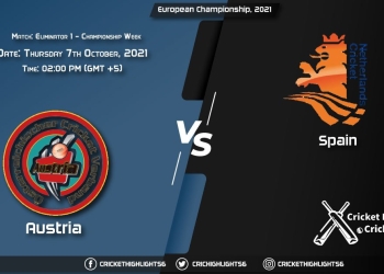AUT vs SPA Live Score Match Eliminator 1 - Championship week, Playing 11 Live Match Today, October 7, 2021, European Championship, 2021