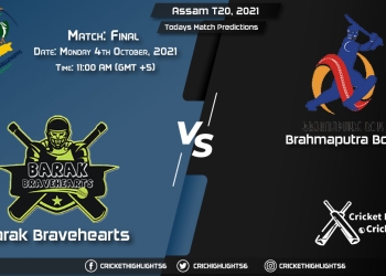 Assam T20, 2021, Match Final BHB vs BRB, Playing 11 Today's Match Predictions