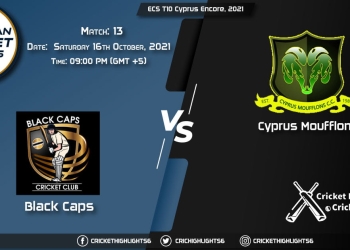 BCP vs CYM Live Score Match 13, Playing 11 Live Match Today, October 16, 2021, ECS T10 Cyprus Encore, 2021