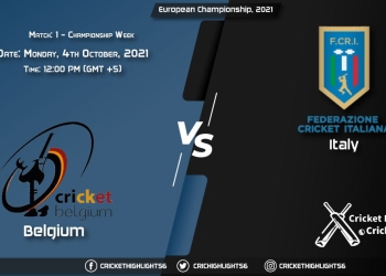 BEL vs ITA Live Score Match 1 - Championship Week, Playing 11 Live Match Today, October 4, 2021, European Championship, 2021