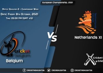 BEL vs NED XI Live Score Match Qualifier 2 - Championship week, Playing 11 Live Match Today, October 8, 2021, European Championship, 2021