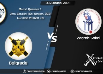 BEL vs ZAS Live Score Match Qualifier 1, Playing 11 Live Match Today, October 16, 2021, ECS Croatia, 2021