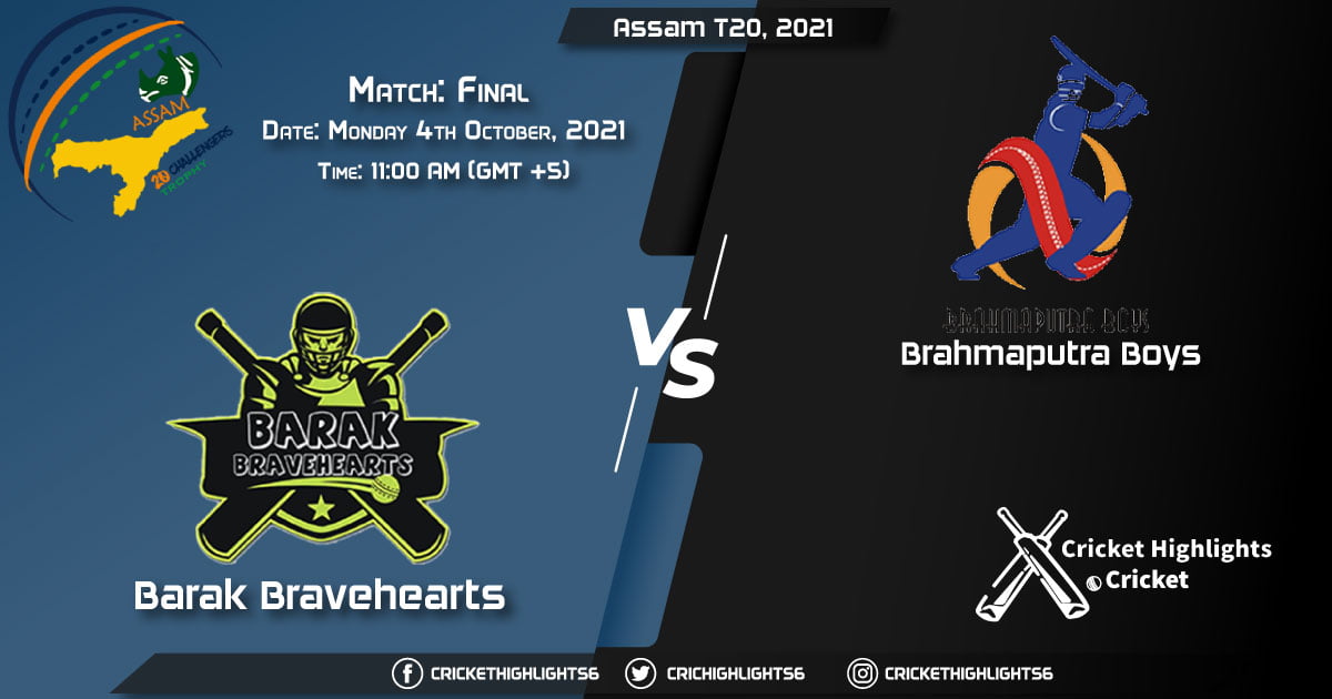 BHB vs BRB Live Score Match Final, Playing 11 Live Match Today, October 4, 2021, Assam T20, 2021