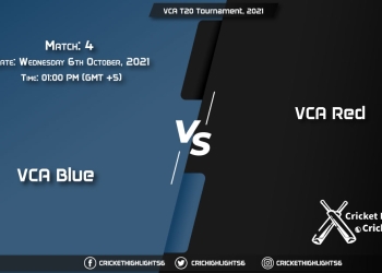 BLU vs RD Live Score Match 4, Playing 11 Live Match Today, October 6, 2021, VCA T20 Tournament, 2021