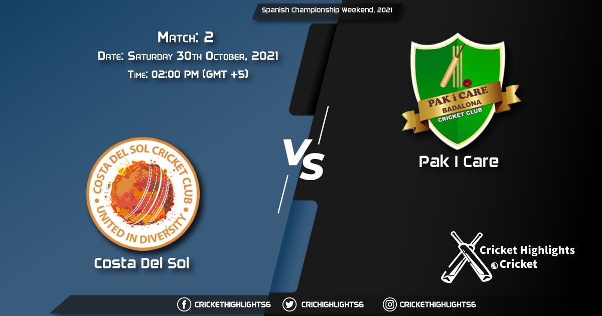 CDS vs PIC Live Score Match 2, Playing 11 Live Match Today, October 30, 2021, Spanish Championship Weekend, 2021