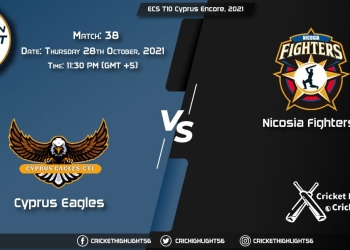 CES vs NFCC Live Score Match 38, Playing 11 Live Match Today, October 28, 2021, ECS T10 Cyprus Encore, 2021