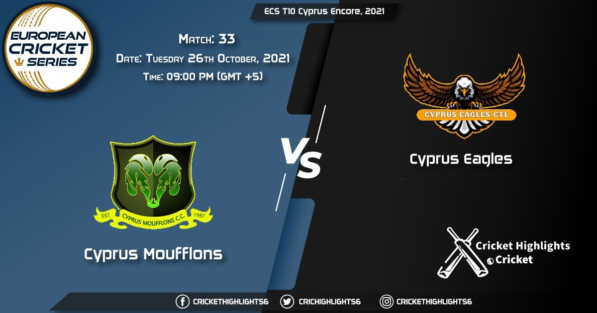 CYM vs CES Live Score Match 33, Playing 11 Live Match Today, October 26, 2021, ECS T10 Cyprus Encore, 2021