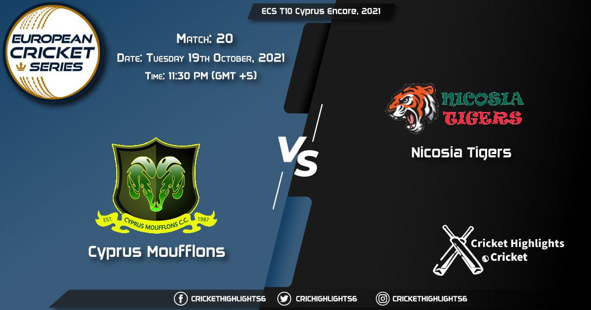 CYM vs NCT Live Score Match 20, Playing 11 Live Match Today, October 19, 2021, ECS T10 Cyprus Encore, 2021