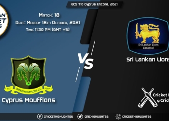 CYM vs SLL Live Score Match 18, Playing 11 Live Match Today, October 18, 2021, ECS T10 Cyprus Encore, 2021