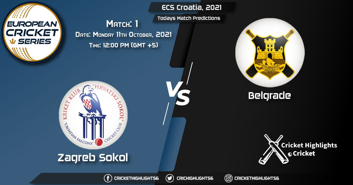 ECS Croatia, 2021, Match 1 ZAS vs BEL, Playing 11 & Today's Match Predictions