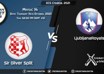 ECS Croatia, 2021, Match 14 SOS vs LJU, Playing 11 & Today's Match Predictions