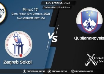 ECS Croatia, 2021, Match 17 ZAS vs LJU, Playing 11 & Today's Match Predictions