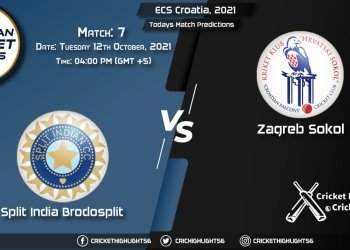 ECS Croatia, 2021, Match 7 SIB vs ZAS, Playing 11 & Today's Match Predictions