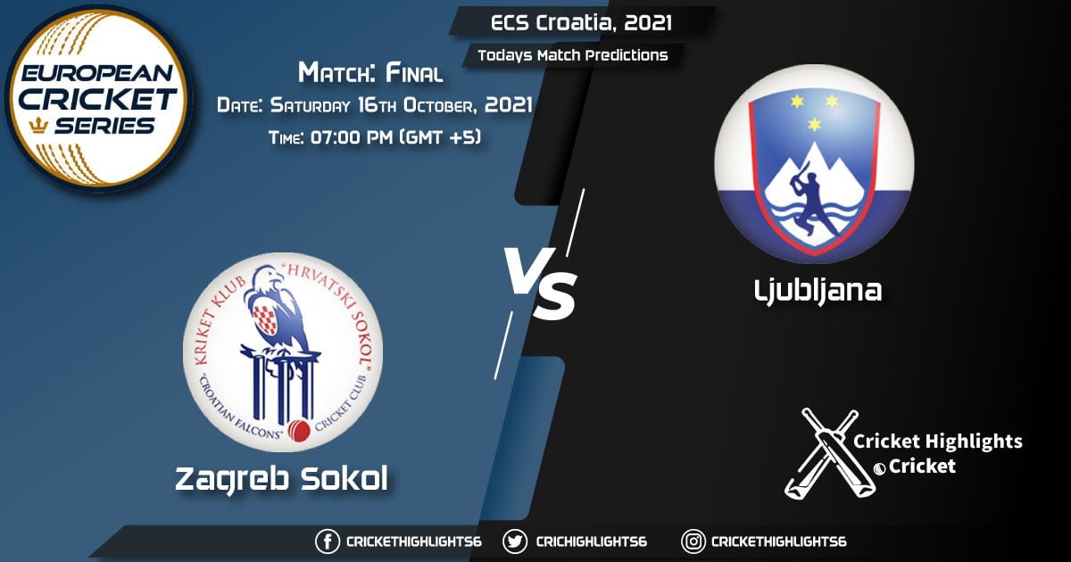 ECS Croatia, 2021, Match Final ZAS vs LJU, Playing 11 & Today's Match Predictions