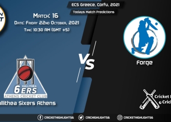 ECS Greece, Corfu, 2021, Match 16 KSA vs FOR, Playing 11 & Today's Match Predictions
