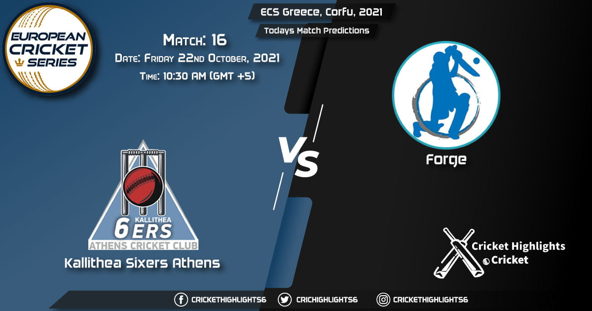 ECS Greece, Corfu, 2021, Match 16 KSA vs FOR, Playing 11 & Today's Match Predictions