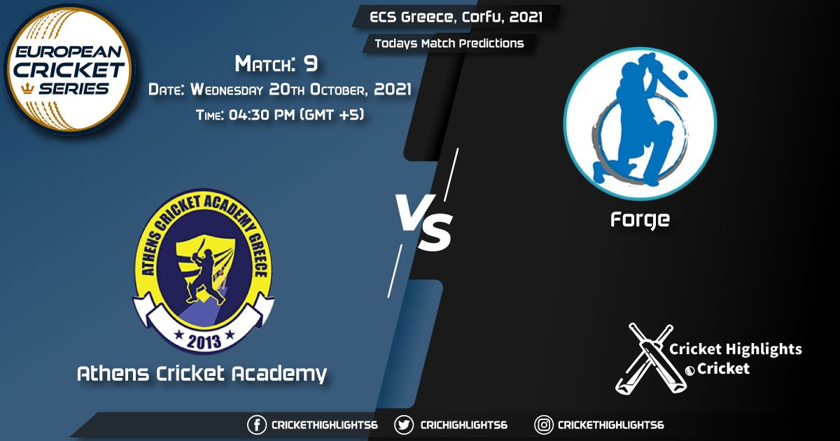 ECS Greece, Corfu, 2021, Match 9: ACA vs FOR, Playing 11 & Today's Match Predictions