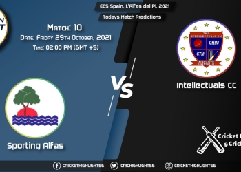 ECS Spain, L'Alfas del Pi, 2021, Match 10: SPA vs INT, Playing 11 & Today's Match Predictions