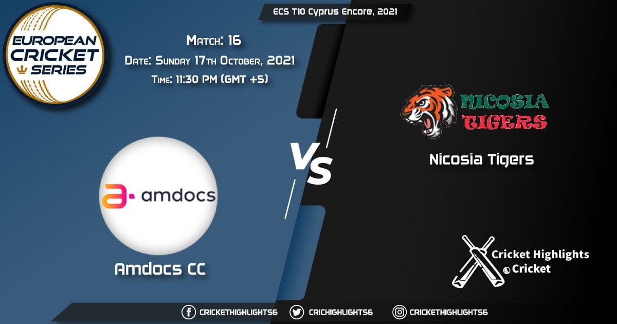 ECS T10 Cyprus Encore, 2021, Match 16 AMD vs NCT, Playing 11 & Today's Match Predictions